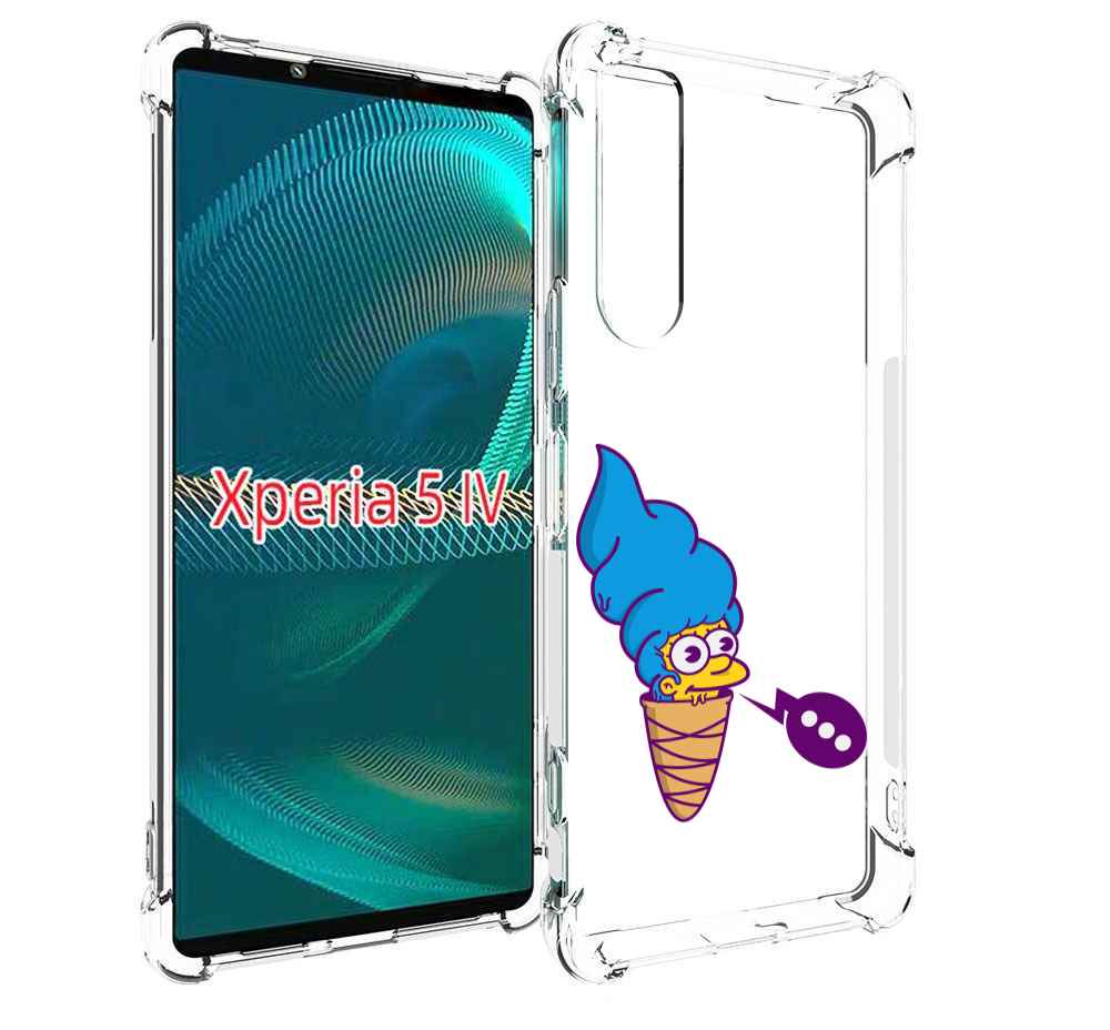 

Чехол MyPads Мардж-рожок для Sony Xperia 5 IV (5-4), Прозрачный, Tocco
