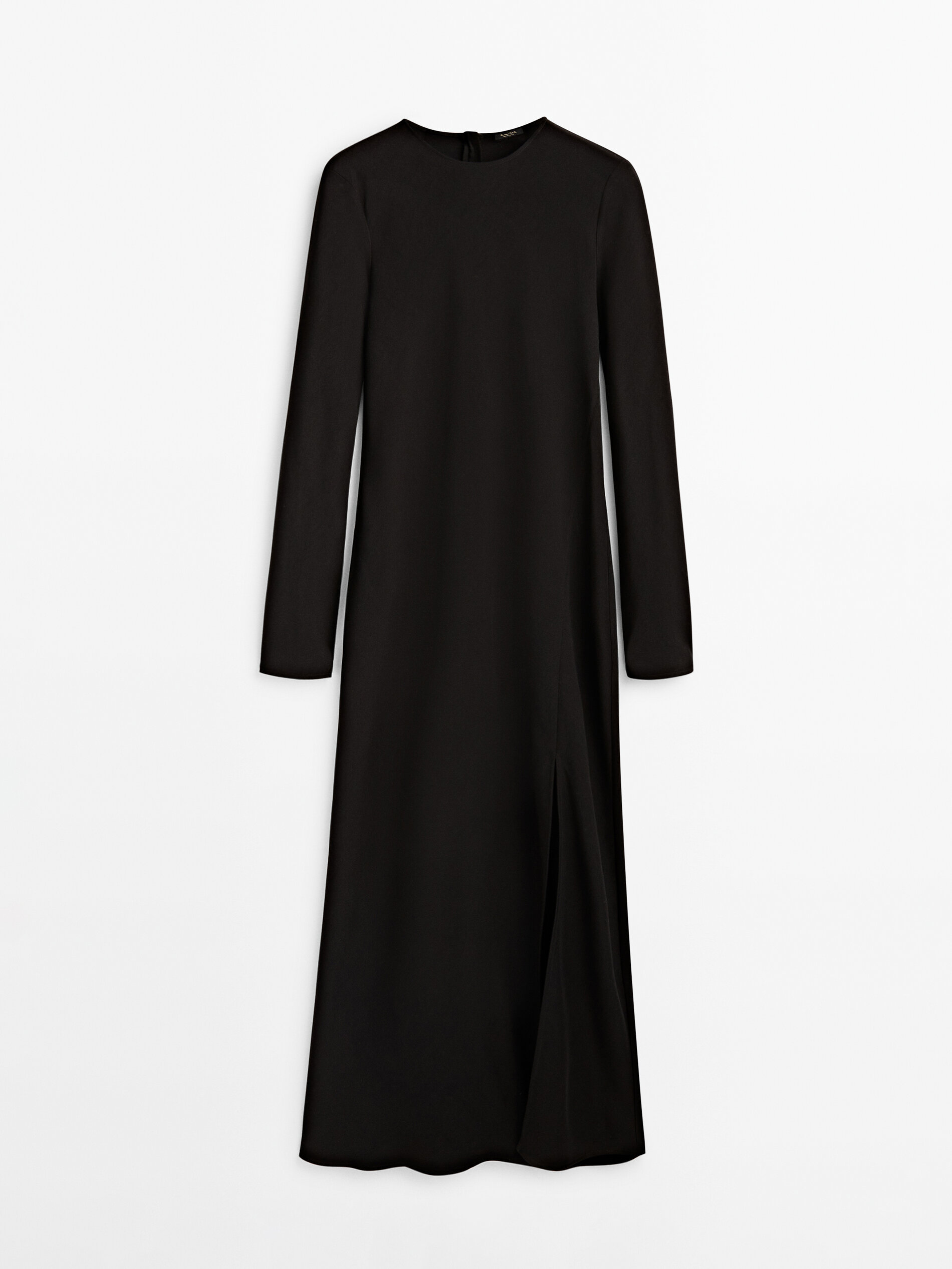 

Платье женское Massimo Dutti 06632742800 черное XS, 06632742800