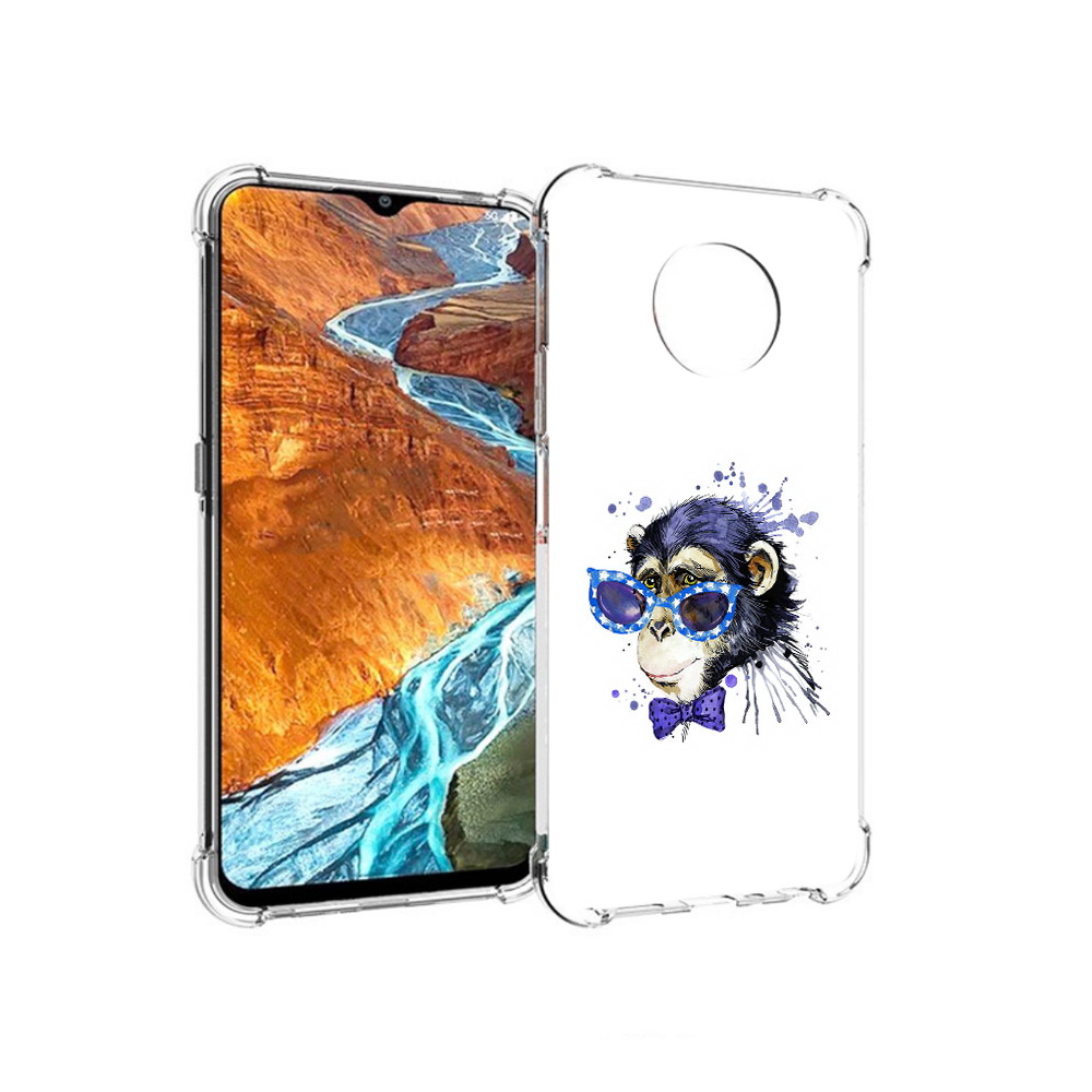 

Чехол MyPads Tocco для Nokia G300 акварельная обезьяна (PT224563.108.216), Прозрачный, Tocco