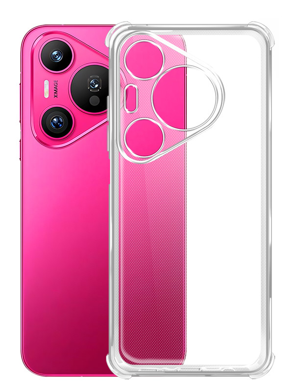 

Чехол Brozo на Huawei Pura 70, с защитой углов, прозрачный, Huawei Pura 70