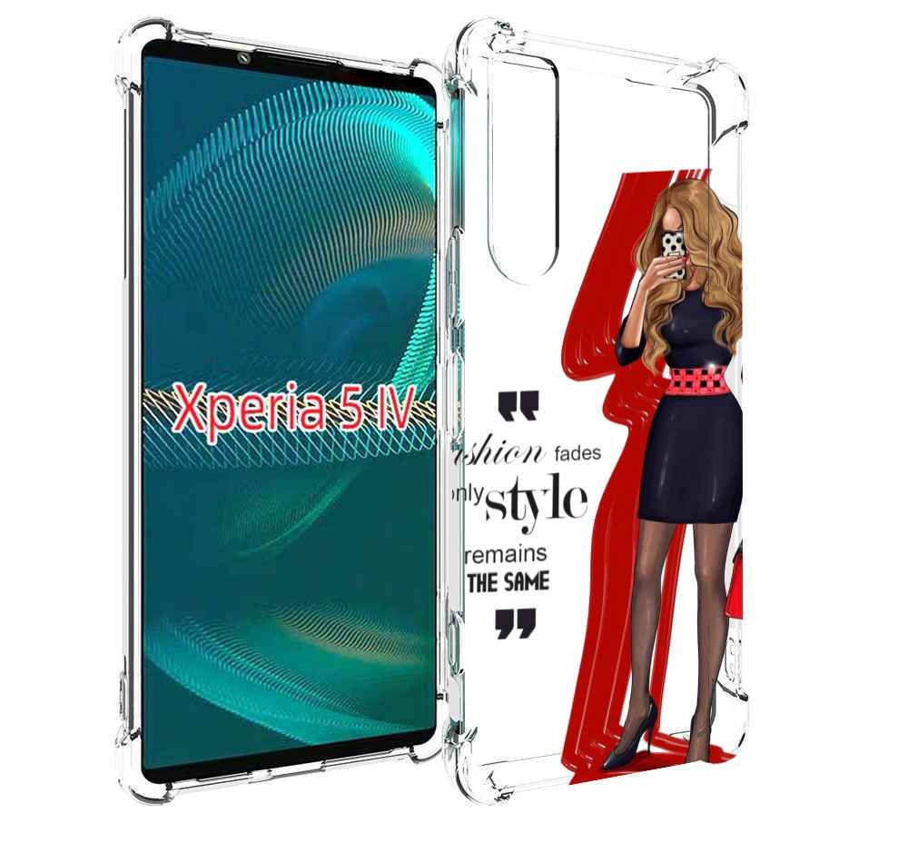 

Чехол MyPads Модная-девушка женский для Sony Xperia 5 IV (5-4), Прозрачный, Tocco