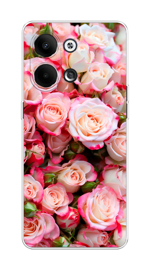 

Чехол на Oppo Reno9 "Много роз", Розовый, 2512750-2