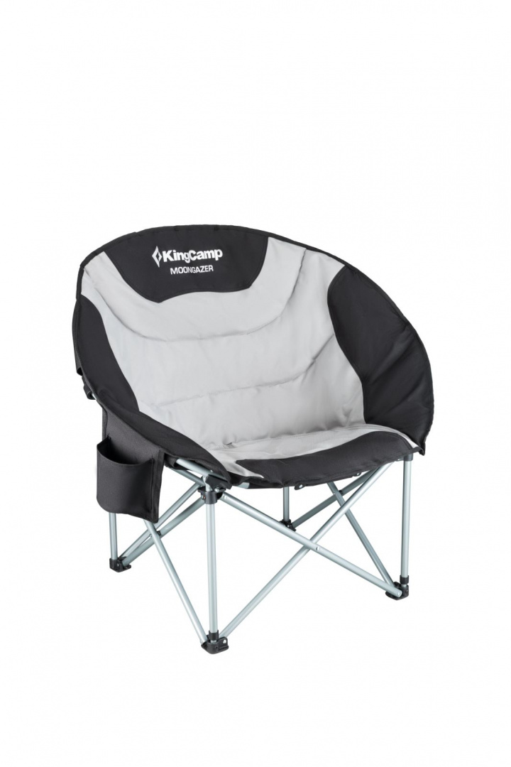 

Кресло складное сталь KingCamp 3989 Deluxe MOON Chair (86х69х40/80см, черный-серый), Серый;черный