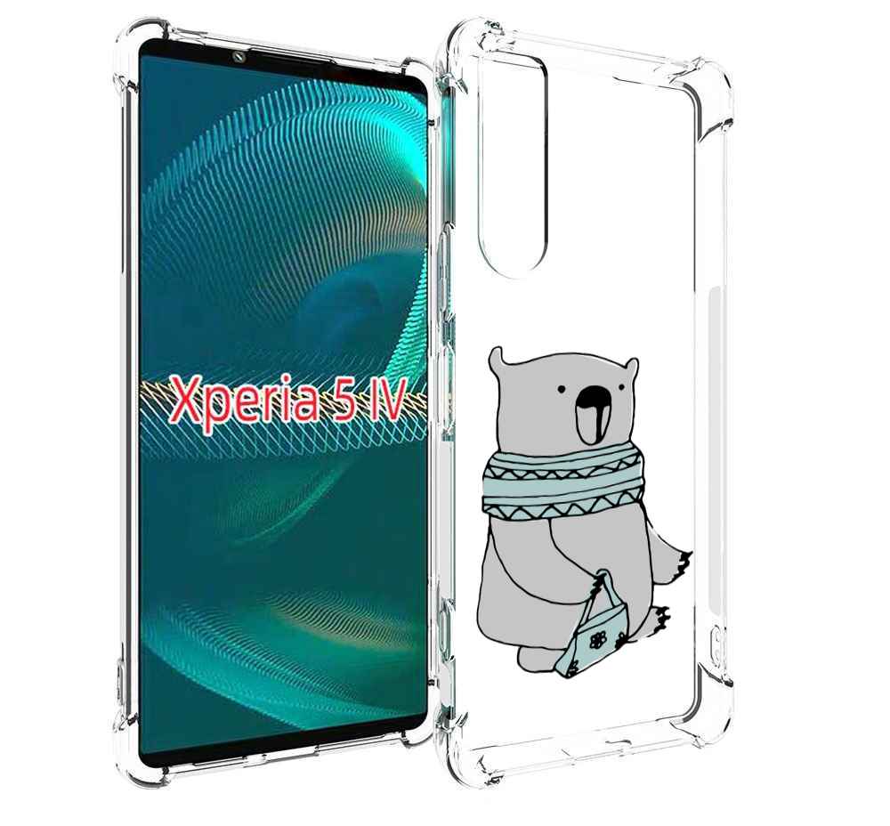

Чехол MyPads Модный медведь для Sony Xperia 5 IV (5-4), Прозрачный, Tocco
