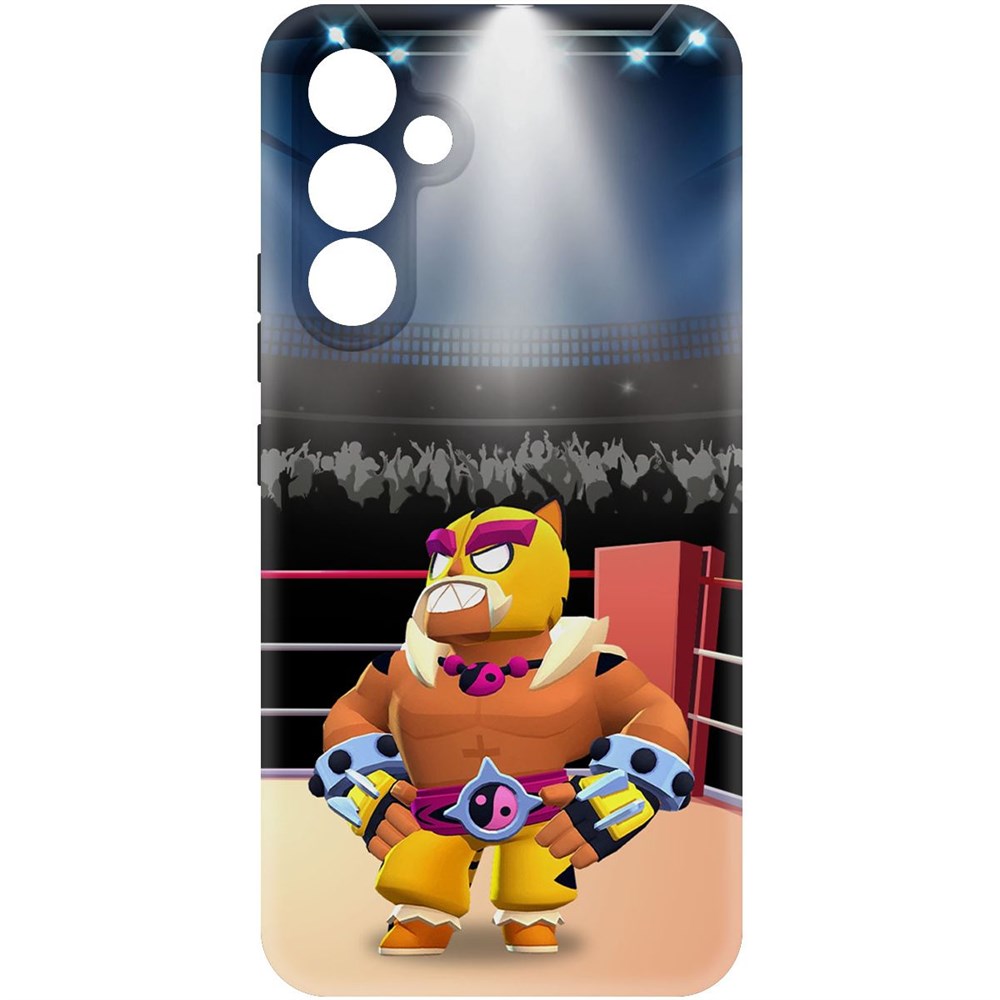 

Чехол-накладка Софт Brawl Stars - Эль Тигро для Samsung Galaxy A54 5G (A546), Черный