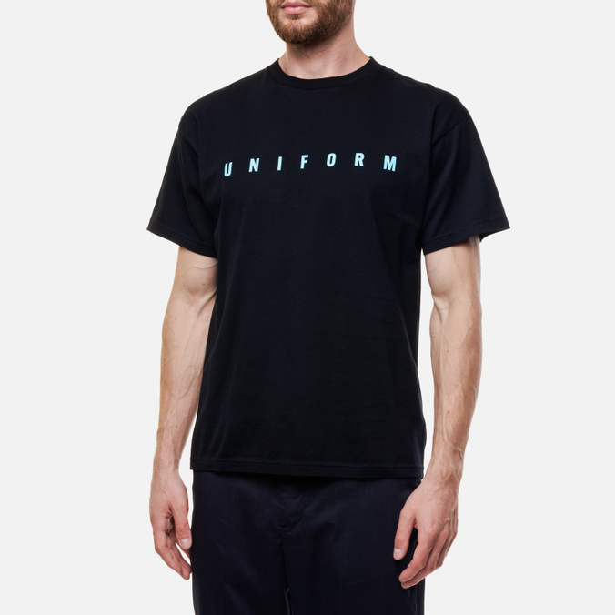 

Футболка мужская Uniform experiment UE-220050-BLACK черная L, UE-220050-BLACK