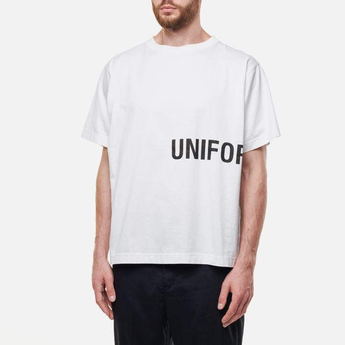 

Футболка мужская Uniform experiment UE-220052-WHITE белая XL, UE-220052-WHITE
