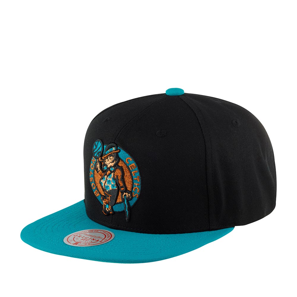 Бейсболка унисекс Mitchell&Ness HHSS5740-BCEYYPPPBKTL черная / голубая, one size