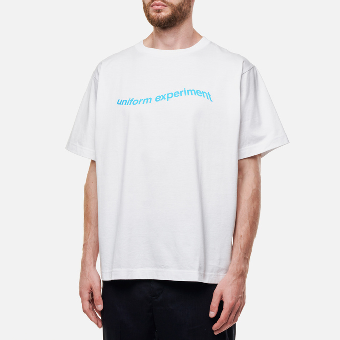 

Футболка мужская Uniform experiment UE-220051-WHITE белая S, UE-220051-WHITE