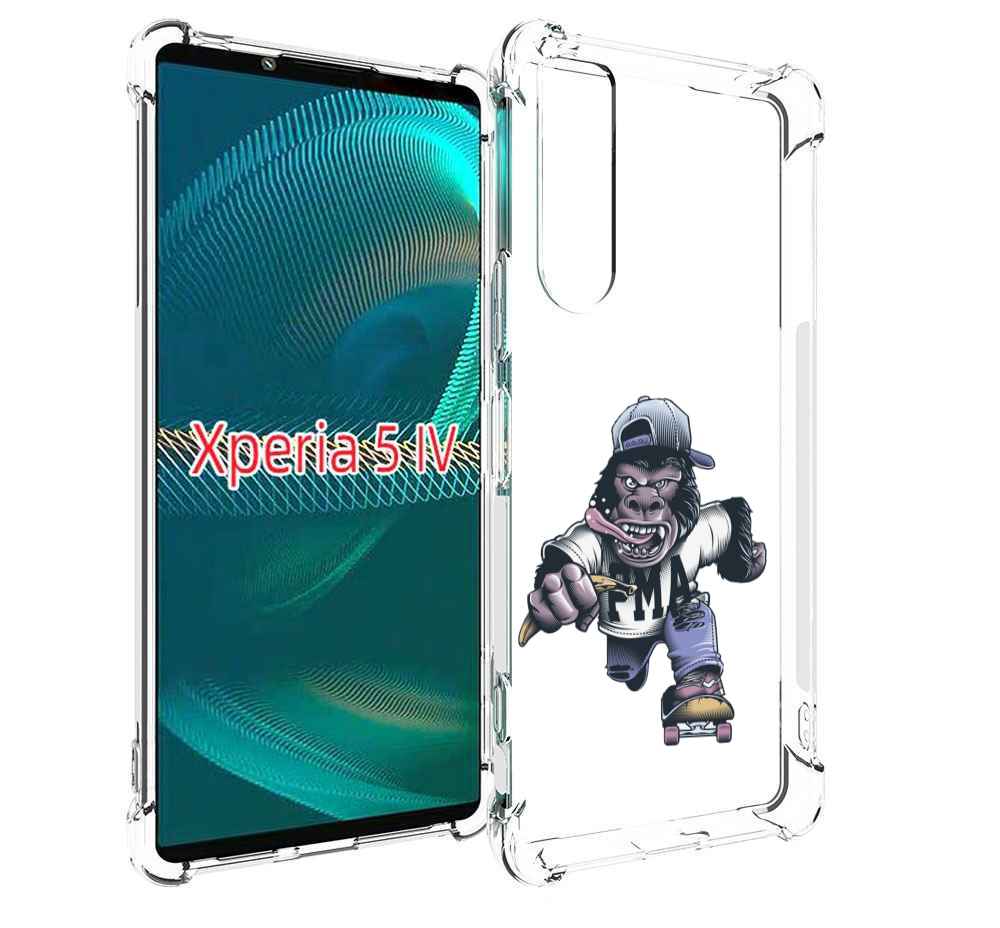 

Чехол MyPads Обезьяна на скейте для Sony Xperia 5 IV (5-4), Прозрачный, Tocco