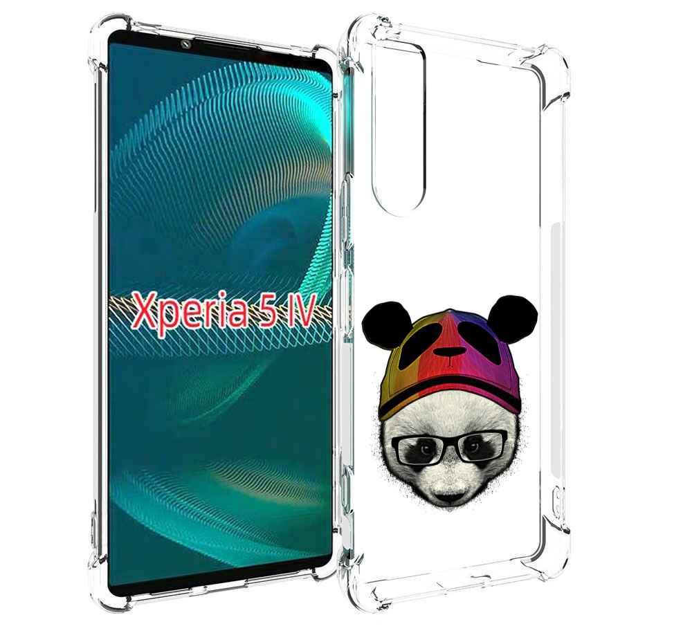 

Чехол MyPads Панда в шапке для Sony Xperia 5 IV (5-4), Прозрачный, Tocco