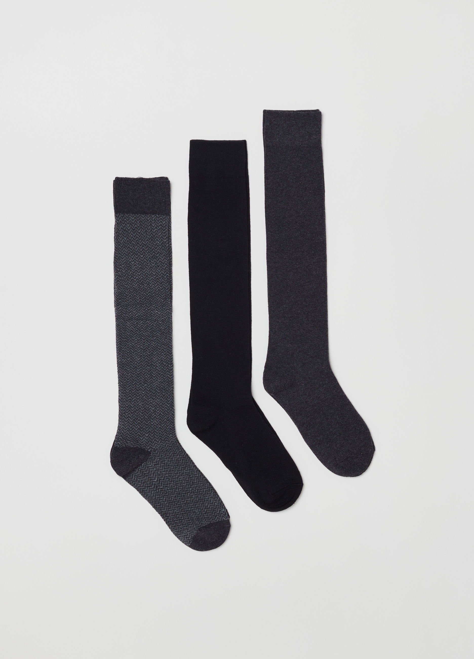 Комплект носков мужских OVS 1898824 серых 43-46