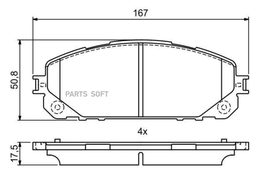 

Тормозные колодки Bosch передние дисковые 986495404