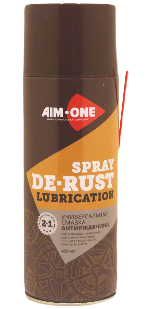 Смазка Универсальная Антиржавчина 450мл Аэрозоль Spray De Rust Lubrication Aim-One AIM-ONE