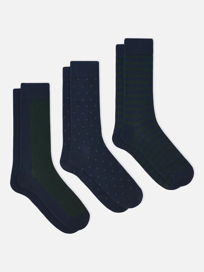 Комплект носков мужских OVS 1898806 синих 38-41