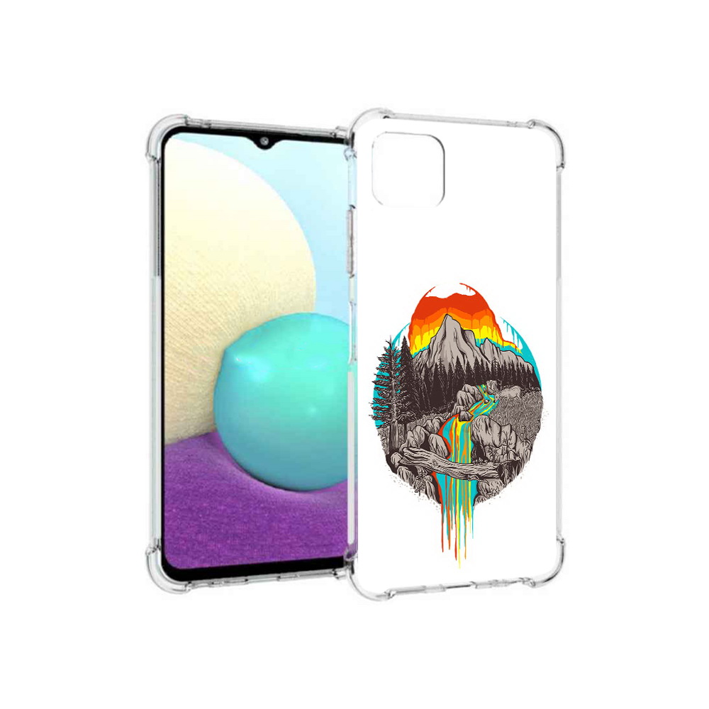 

Чехол MyPads Tocco для Samsung Galaxy A22s 5G Радужный водопад (PT226906.544.144), Прозрачный, Tocco