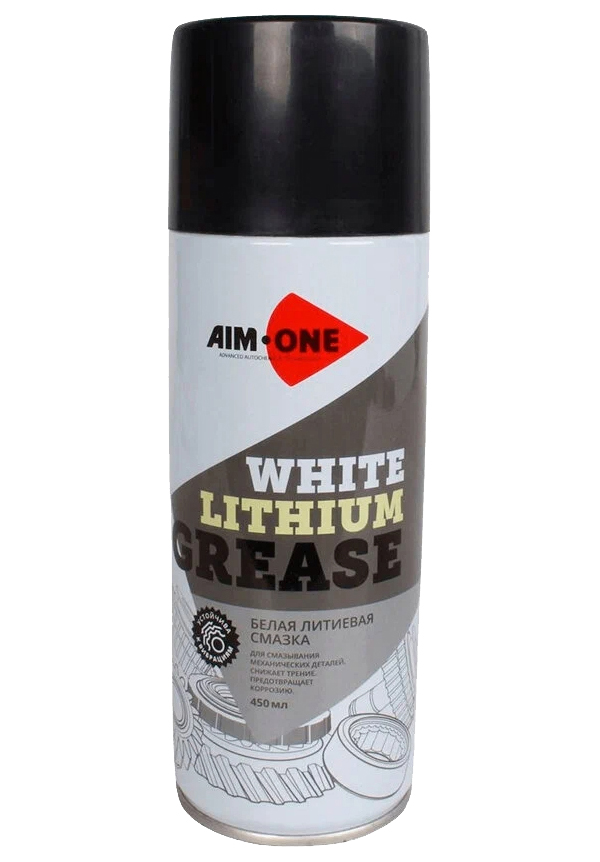 Смазка Литиевая Белая 450мл Аэрозоль White Lithium Grease Aim-One AIM-ONE арт. WG450