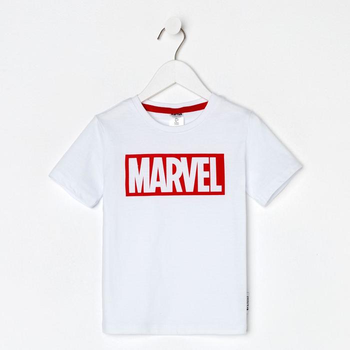 

Футболка MARVEL, рост 122-128, белый, 71514