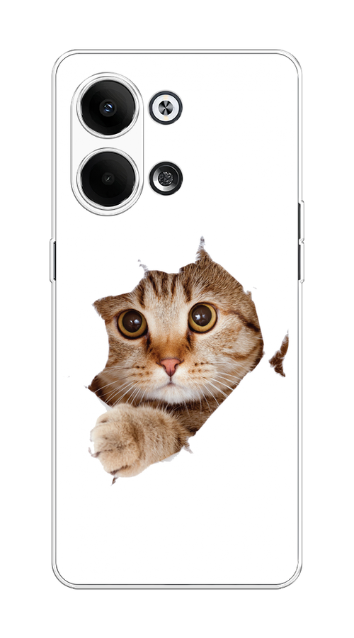 

Чехол на Oppo Reno9 "Кот и бумага", Белый;коричневый, 2512750-1