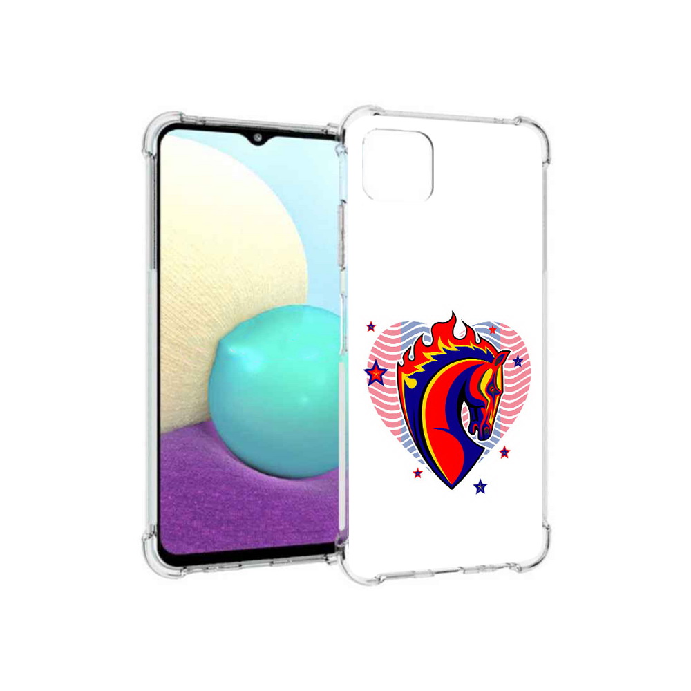 

Чехол MyPads Tocco для Samsung Galaxy A22s 5G ФК ЦСЛ Лошадь (PT226906.544.180), Прозрачный, Tocco
