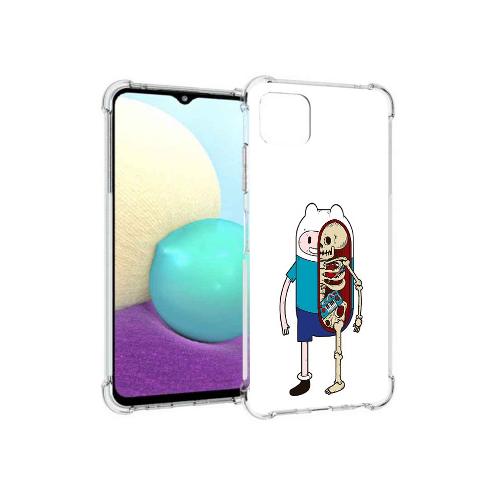 

Чехол MyPads Tocco для Samsung Galaxy A22s 5G Финн скелет (PT226906.544.187), Прозрачный, Tocco