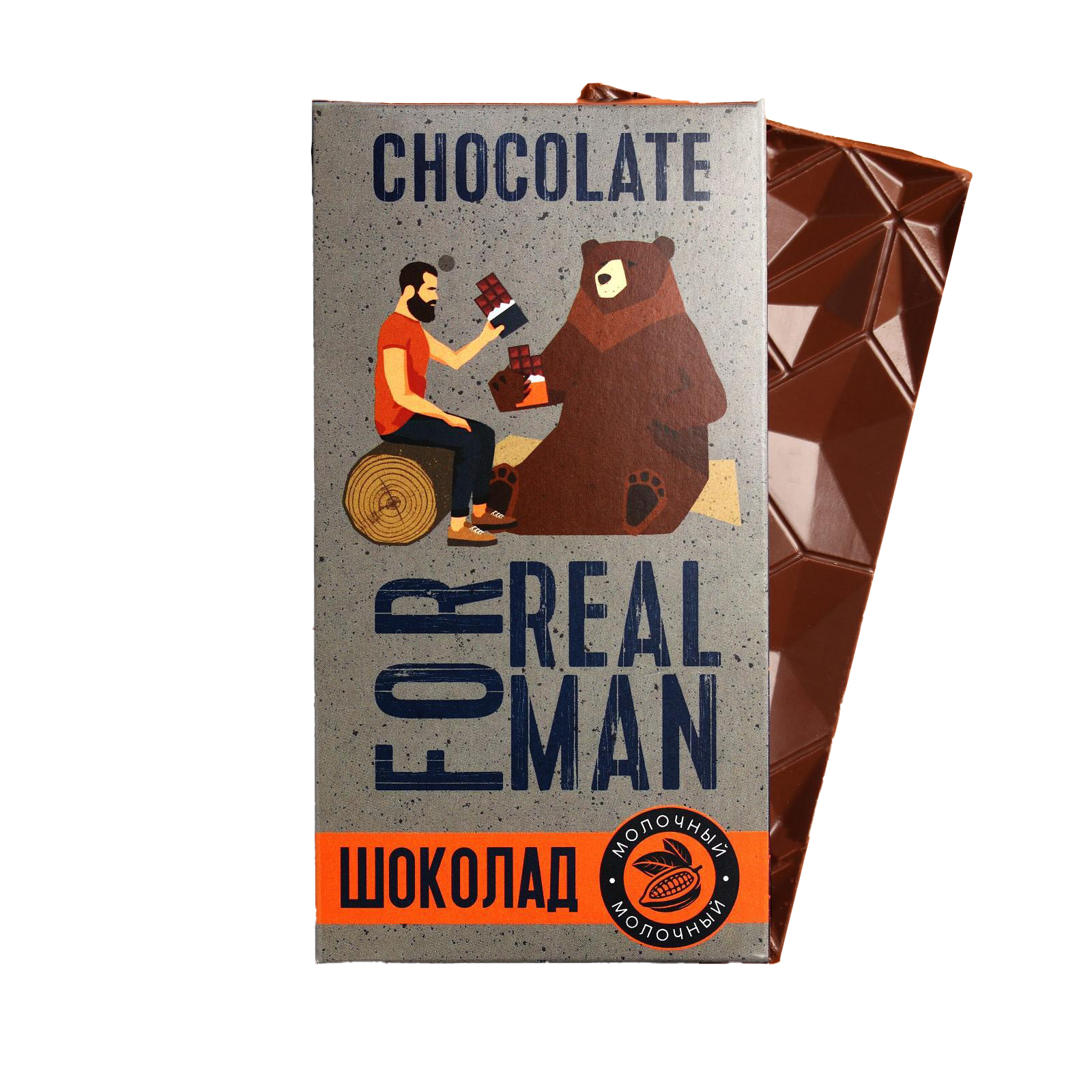 

Шоколад молочный For real man, 70 г.