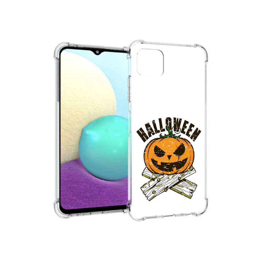 

Чехол MyPads Tocco для Samsung Galaxy A22s 5G Хэллоуин доски тыква (PT226906.544.194), Прозрачный, Tocco