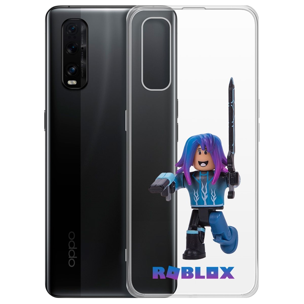 

Чехол-накладка Roblox-Паркурщик для OPPO Find X2, Прозрачный