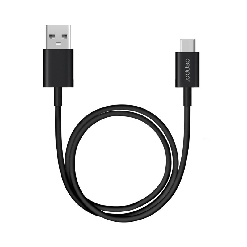 

Кабель Deppa USB - Type-C, 2.4 А, 1.2 м, черный