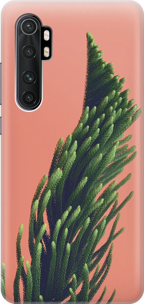 

Чехол на Xiaomi Mi Note 10 Lite "Хвоя на розовом", Зеленый;розовый, 7845