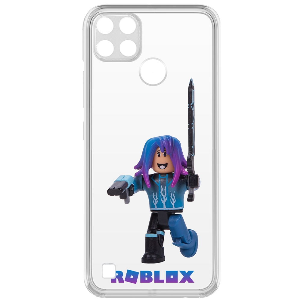 

Чехол-накладка Roblox-Паркурщик для Realme C25Y, Прозрачный