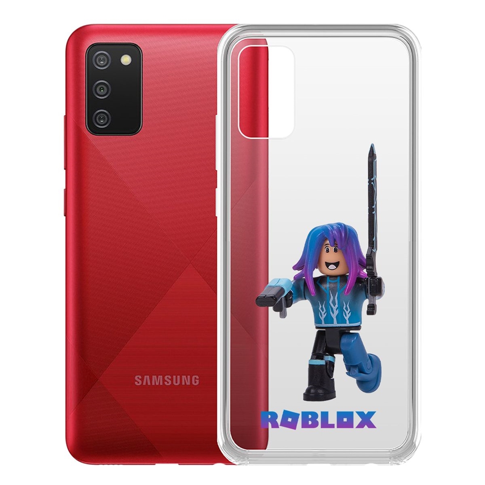 

Чехол-накладка Roblox-Паркурщик для Samsung Galaxy A02s (A025), Прозрачный