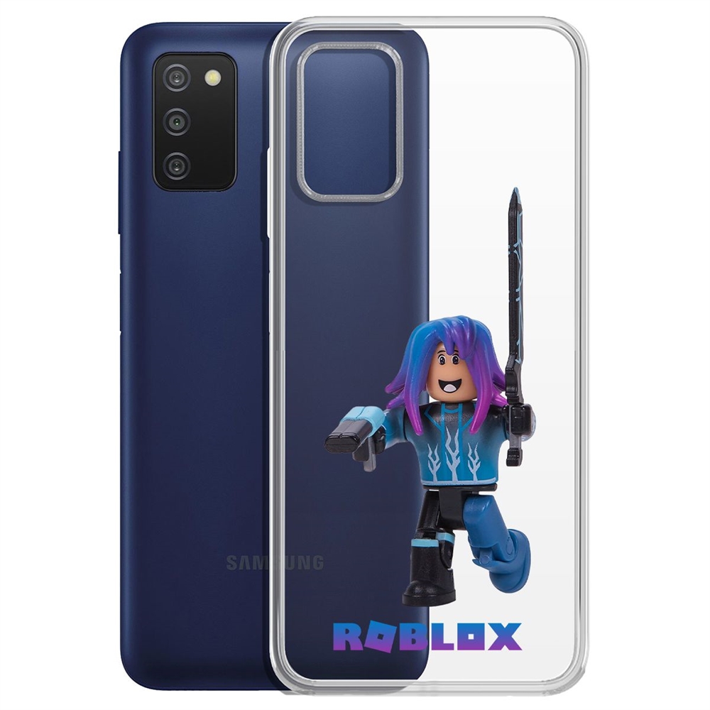 

Чехол-накладка Roblox-Паркурщик для Samsung Galaxy A03s (A037), Прозрачный