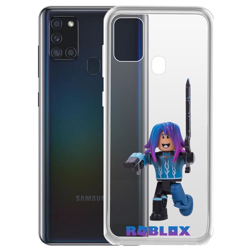 

Чехол-накладка Roblox-Паркурщик для Samsung Galaxy A21s (A217), Прозрачный