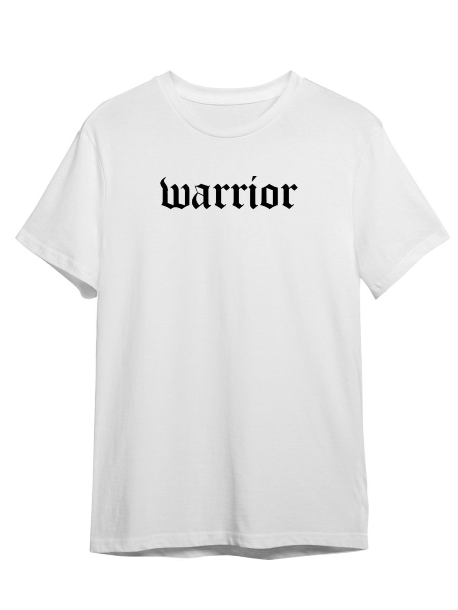 

Футболка унисекс Каждому Своё Warrior/Готика/Воин STGO11N белая M, Белый, "Warrior/Готика/Воин" STGO11N