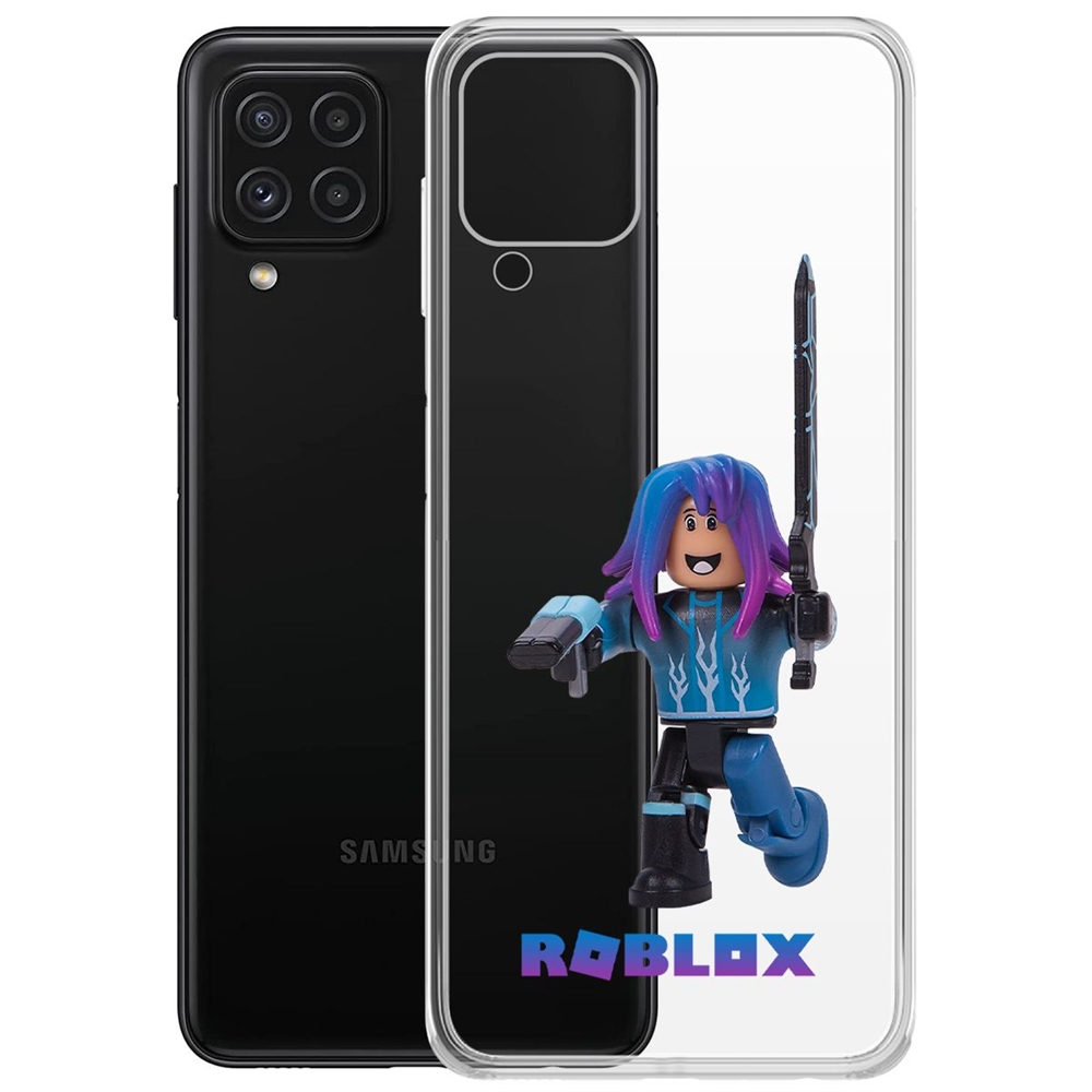 

Чехол-накладка Roblox-Паркурщик для Samsung Galaxy A22/M22 (A225/M225), Прозрачный