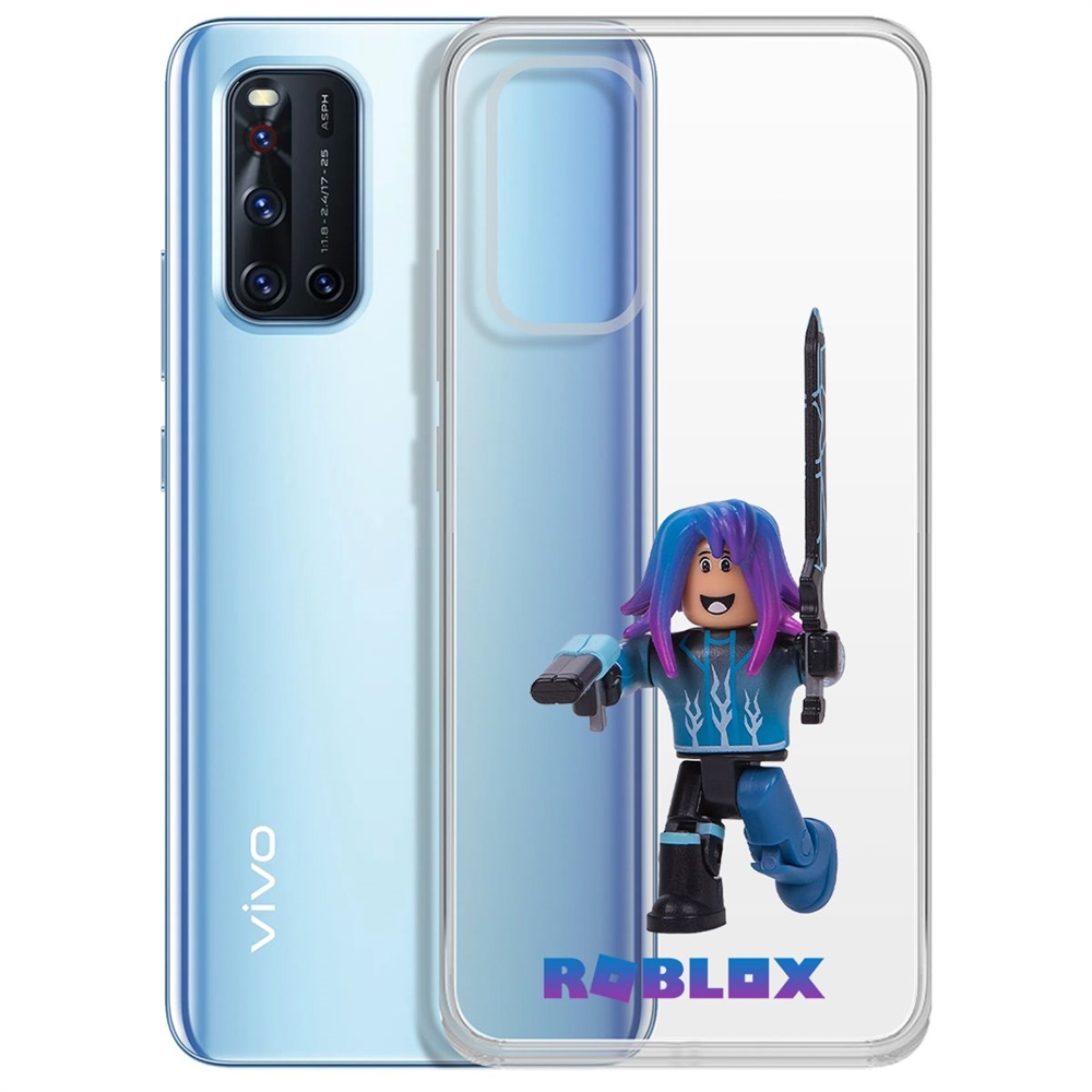 

Чехол-накладка Roblox-Паркурщик для Vivo V19, Прозрачный