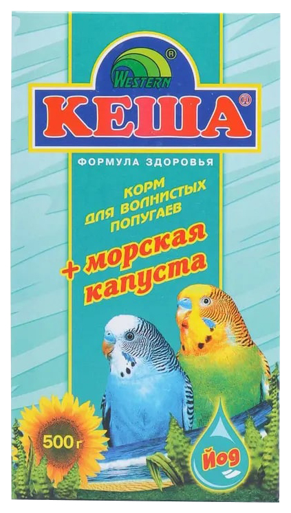 Зерносмесь для попугаев Кеша Морская капуста, 500 г