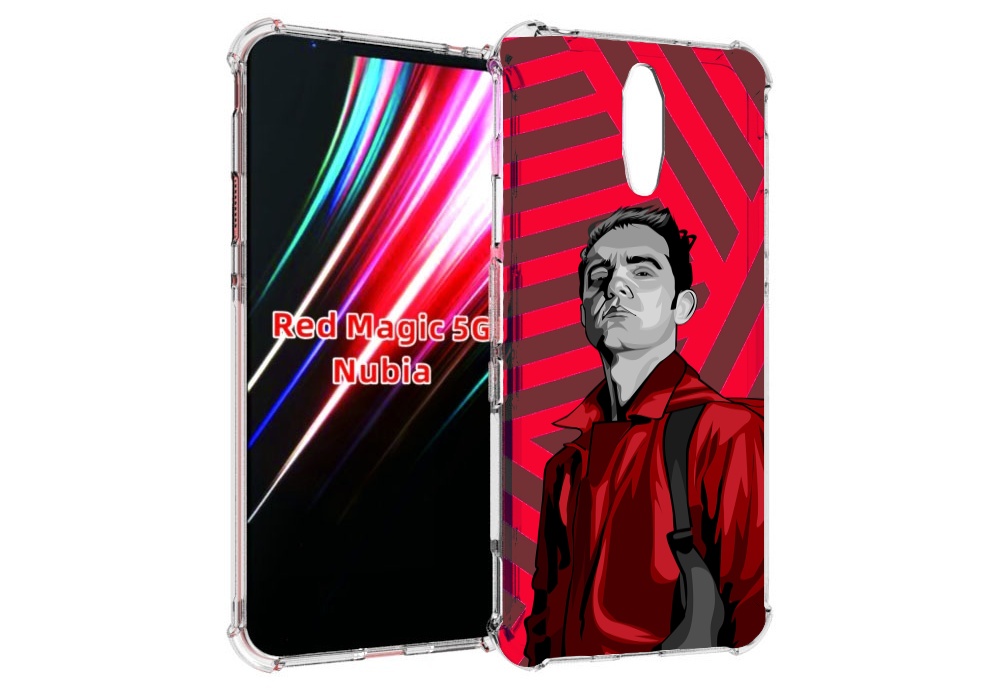 

Чехол MyPads Берлин-бумажный-дом для ZTE Nubia Red Magic 1 5G, Прозрачный, Tocco