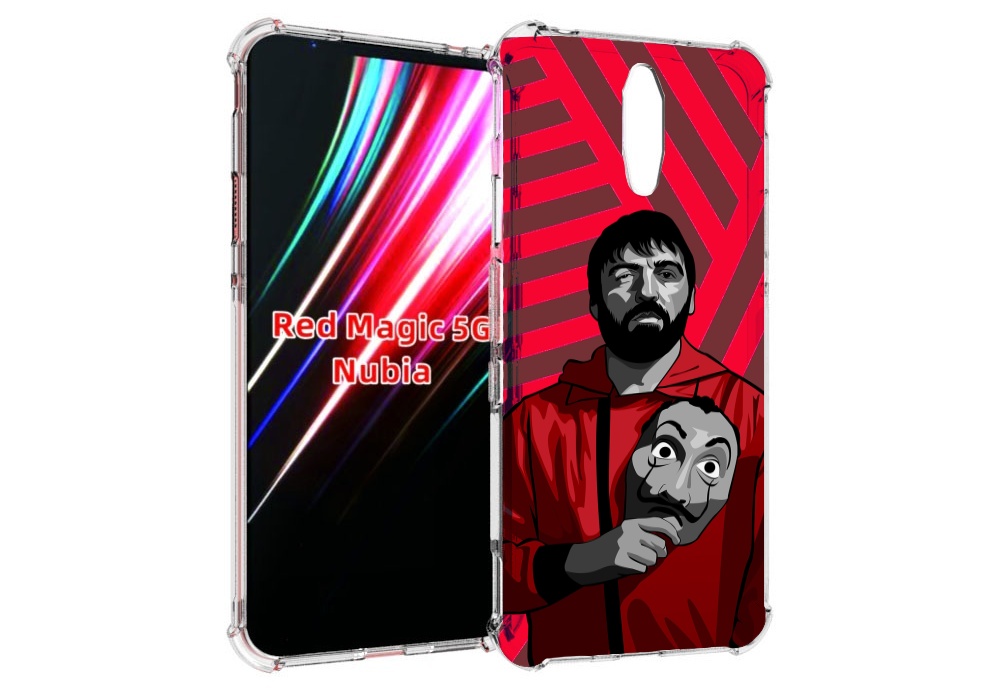 

Чехол MyPads Богата-Бумажный-дом для ZTE Nubia Red Magic 1 5G, Прозрачный, Tocco