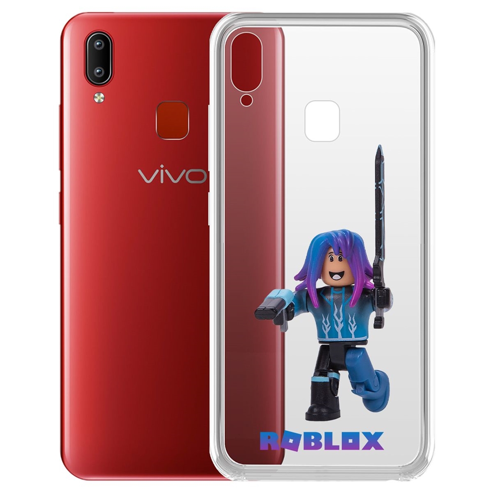 

Чехол-накладка Roblox-Паркурщик для Vivo Y91/Y91i/Y93/Y95, Прозрачный