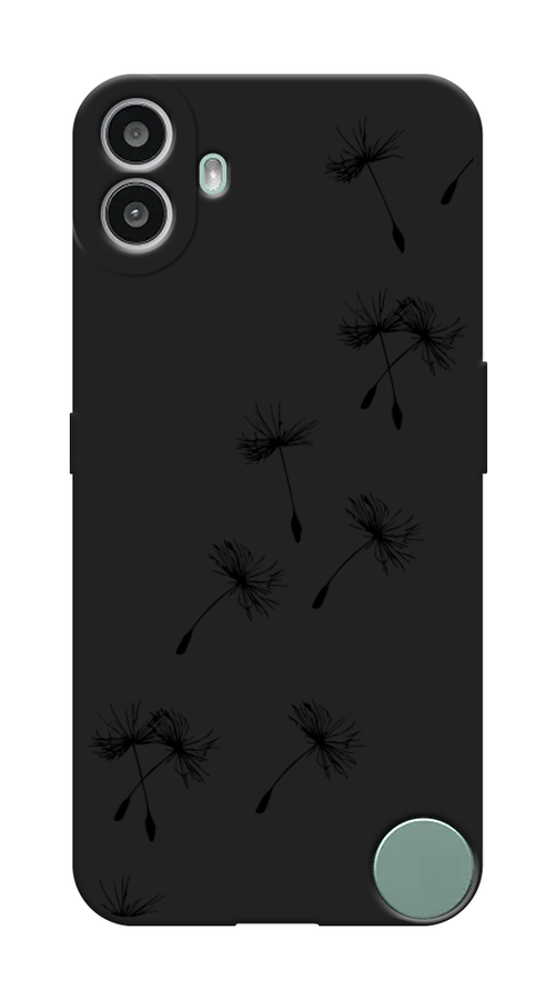 

Чехол Awog на CMF Phone 1 "Летящие одуванчики", Черный, 3300452-1