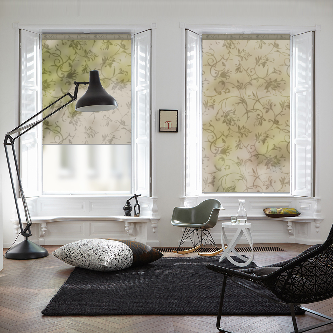 

Рулонные шоры Миниролета Dome Design Boheme choco 0,43 м