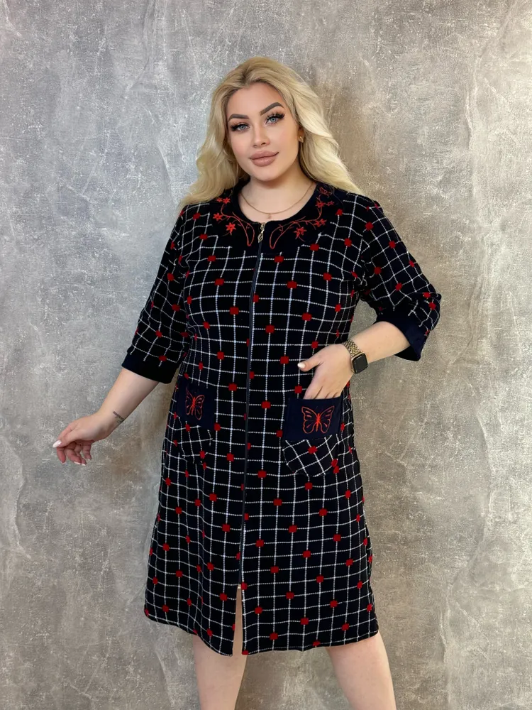 

Халат женский NoBrand Хал/11 разноцветный 54 RU, Хал/11