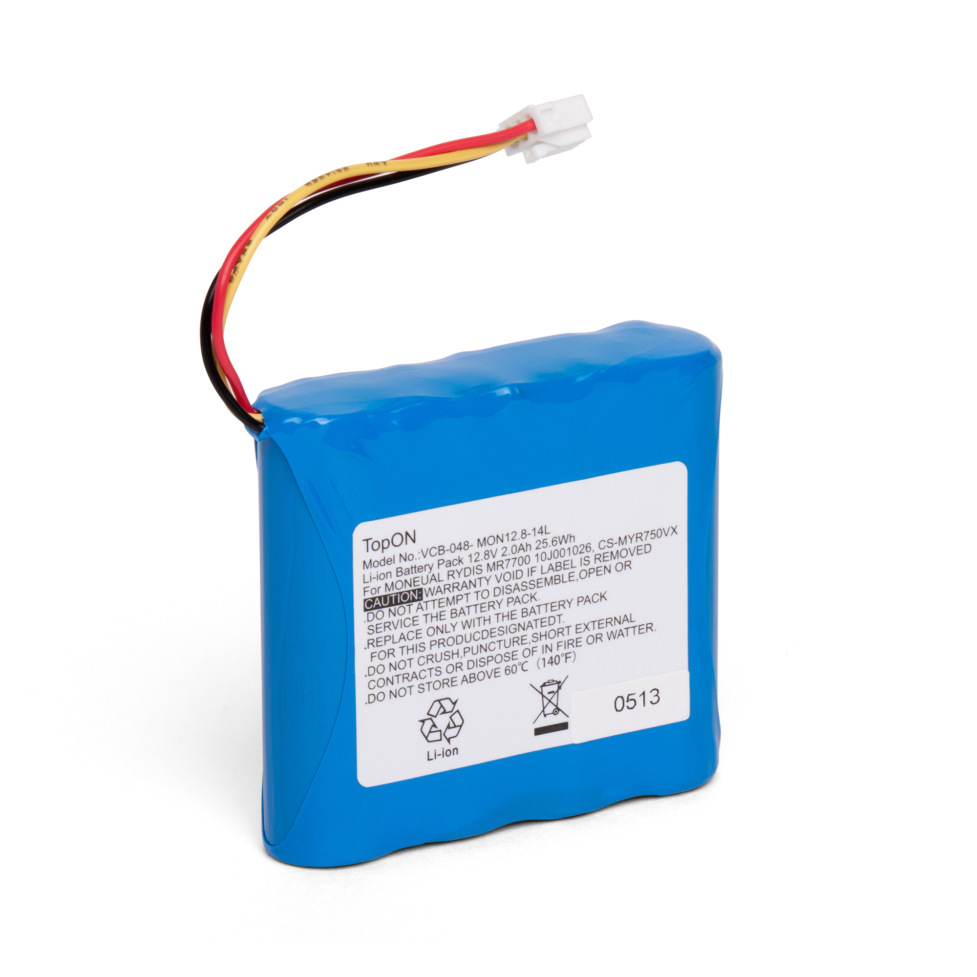 фото Аккумулятор для робота-пылесоса moneual 12.8v 1400mah ni-mh. pn: 10j001026, top-mr770-14 topon