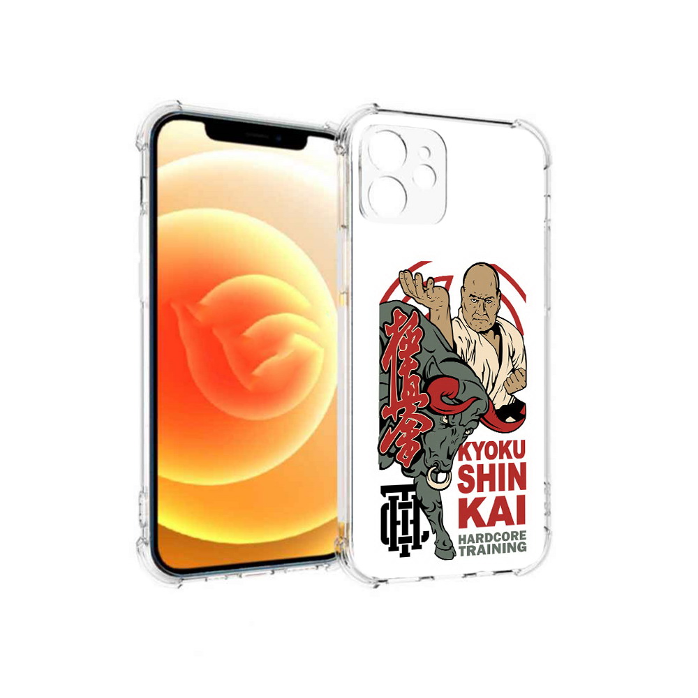 

Чехол MyPads Tocco для Apple iPhone 12 единоборства рисунок (PT157543.607.343), Прозрачный, Tocco