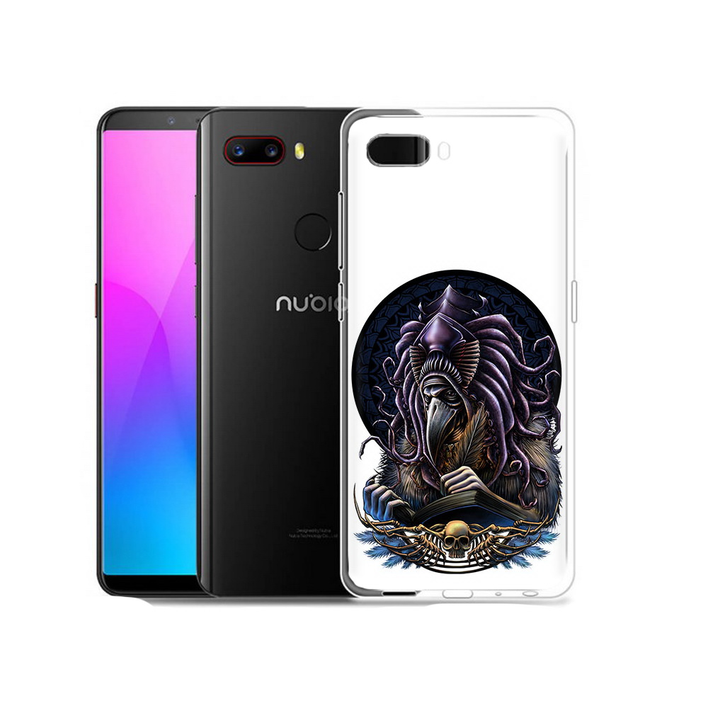 Чехол MyPads Tocco для ZTE Nubia Z18 умный ворон (PT115657.463.650)