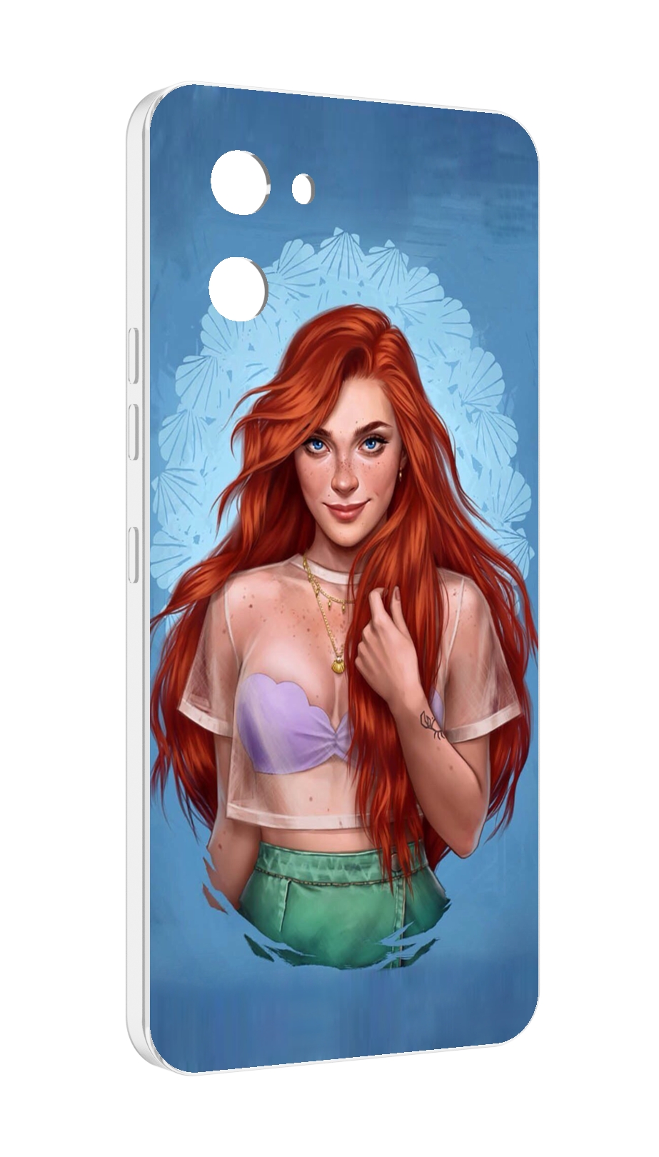 

Чехол MyPads девушка-в-голубом-фоне женский для UMIDIGI G1, Прозрачный, Tocco