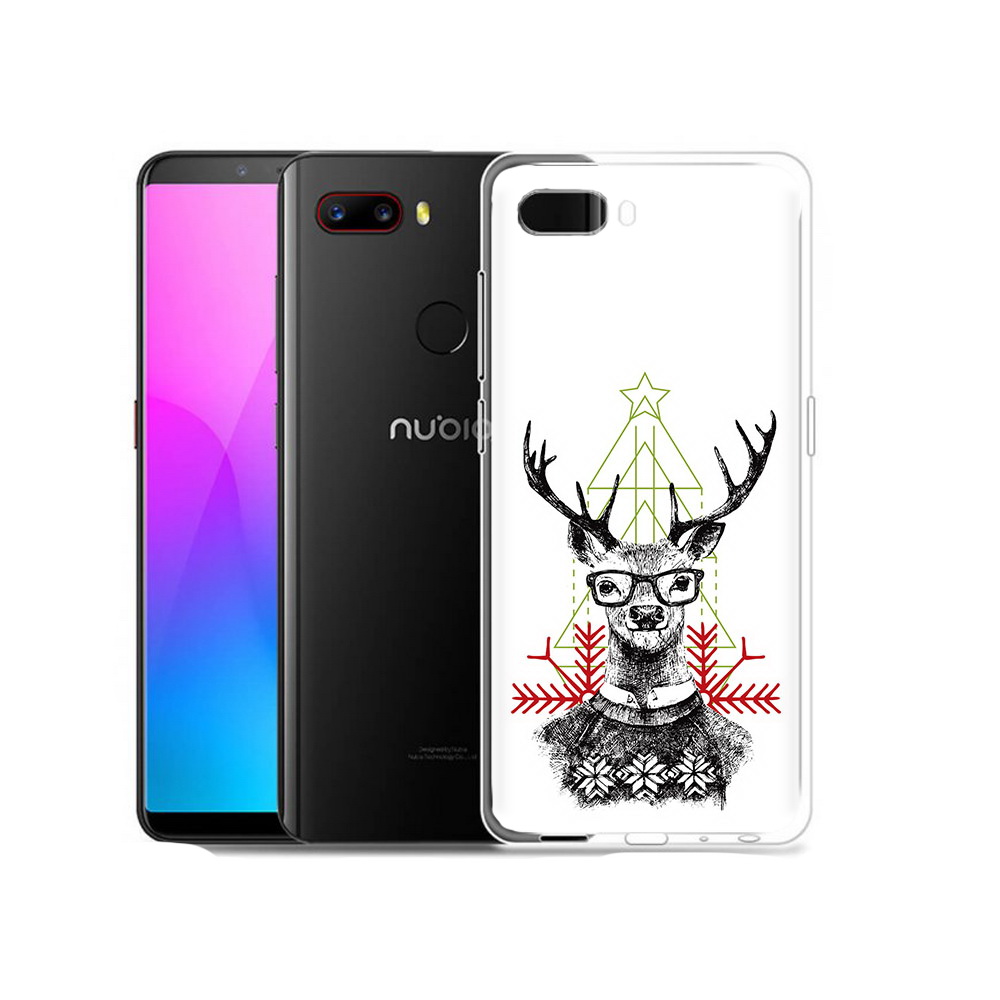 

Чехол MyPads Tocco для ZTE Nubia Z18 умный олень (PT115657.463.652), Прозрачный, Tocco