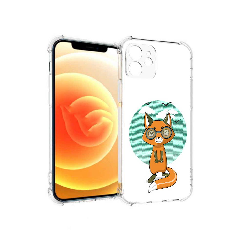 

Чехол MyPads Tocco для Apple iPhone 12 задумчивая лиса (PT157543.607.348), Прозрачный, Tocco